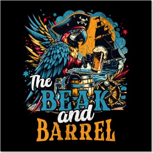The Beak and Barrel Tavern Pub Orlando Florida Theme Park Distressed Look Posters and Art